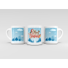 Mug Merry christmas 5 Sapins bleus 2