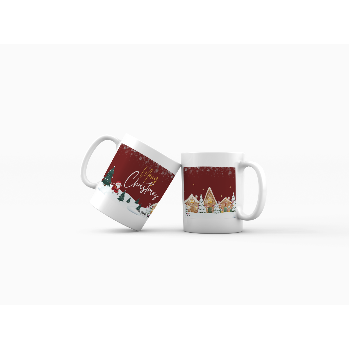 Mug Merry christmas 26 - rouge maison en pain d'écpices